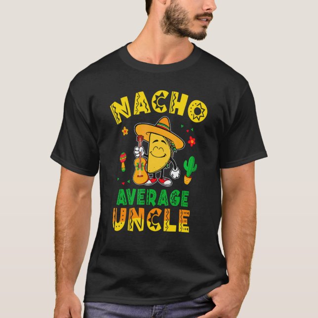 Camiseta Nacho Média Taco Comida Mexicana México (Frente)