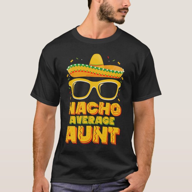 Camiseta Nacho Média Tia Cinco De Mayo Combinação Família (Frente)