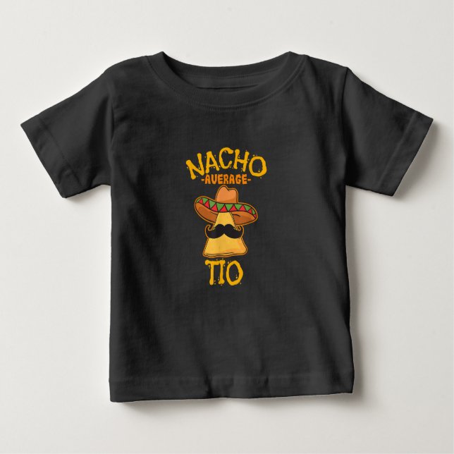 Camiseta Nacho Média Tio Mexicano Tio Cinco De Mayo (Frente)