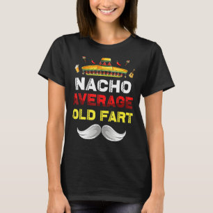Camiseta Nacho Média Velha Fart Gnome Funny Cinco De Mayo M