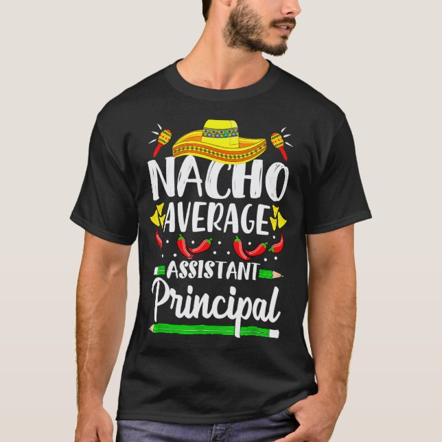 Camiseta Nacho Médio Assistente Diretor Cinco De Mayo Te (Frente)