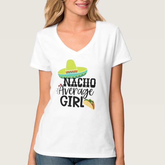 Camiseta Nacho Médio Birthday Girl - Cinco De Mayo Fiesta (Frente)