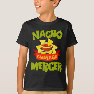 Camiseta Nacho mercer médio divertido sobrenome de aniversá