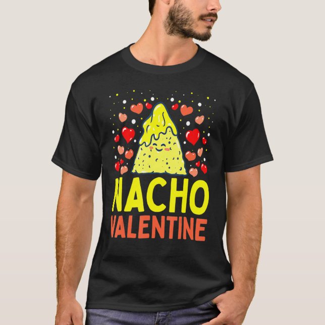 Camiseta Nacho Namorados Comida Dia de os namorados Pun Mex (Frente)