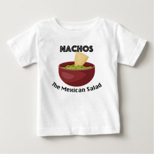 Camiseta Nachos, A Salada Mexicana - Baby Fine Jersey T-Shi