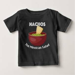 Camiseta Nachos, A Salada Mexicana - Baby Fine Jersey T-Shi