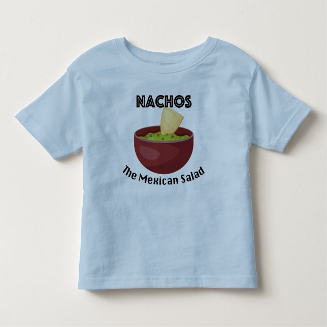 Camiseta Nachos, A Salada Mexicana - Toddler Fine Jersey T- (Frente)