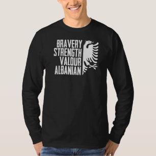 Camiseta Nacionais Albaneses Patriotas Para Uma Águia Albân