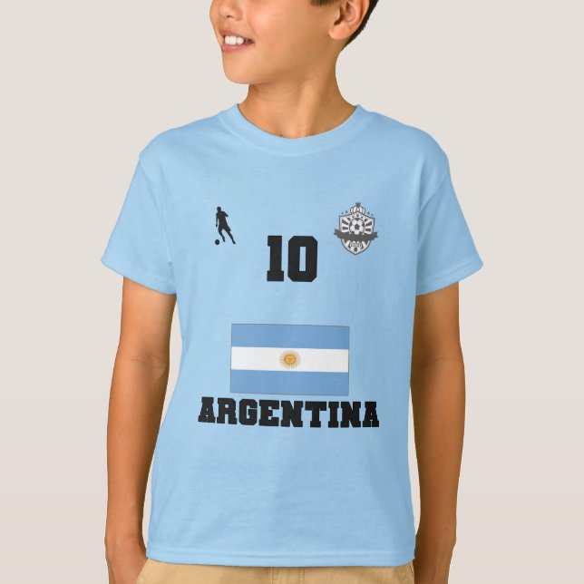 Camiseta Nacional do Futebol da Argentina (Frente)