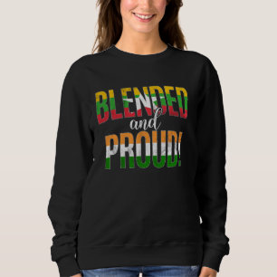 Camiseta Nacionalidade Misturada E Orgulhosa, Meio-Marinho