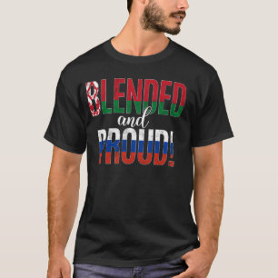 Camiseta Nacionalidade Misturada E Orgulhosa Metade Da Biel