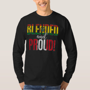 Camiseta Nacionalidade Misturada E Orgulhosa Metade Da Bolí