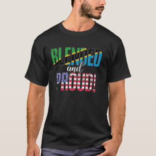 Camiseta Nacionalidade Misturada E Orgulhosa Metade Da Tanz