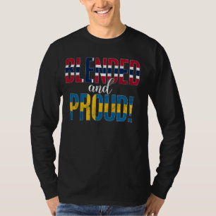 Camiseta Nacionalidade Misturada E Orgulhosa Metade Noruegu