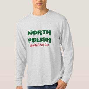 Camiseta nacionalidade polonesa do norte da cláusula santa 