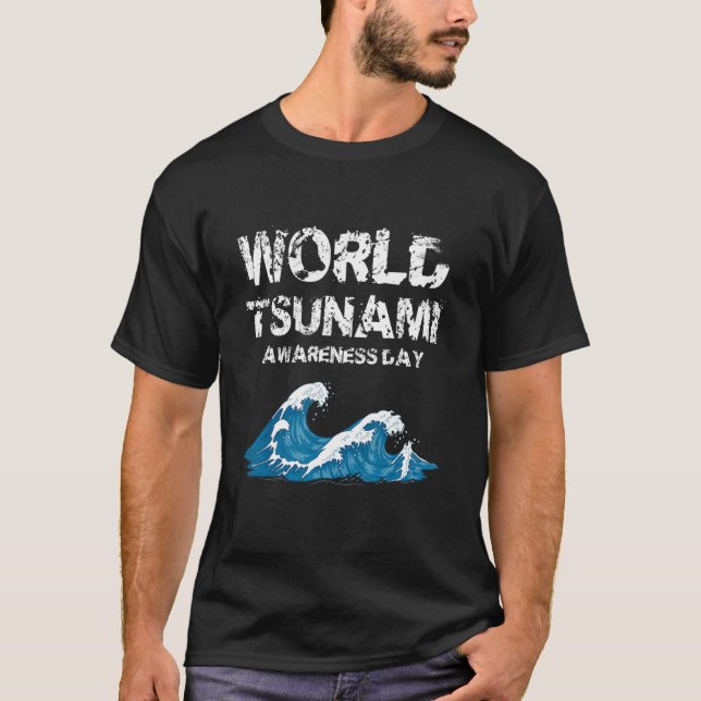 Camiseta Nações Unidas sobre o Dia Mundial de Sensibilizaçã (Frente)