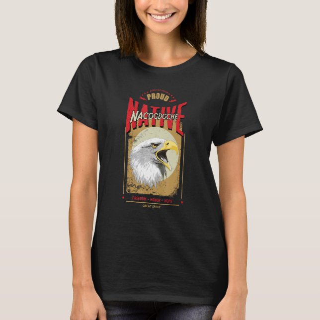 Camiseta Nacogdoche Native American Eagle Spirit Vintage Ho (Frente)