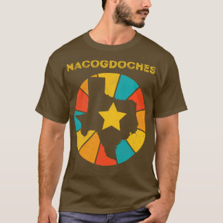 Camiseta Nacogdoches Texas Vintage angustiaram Souvenir 1