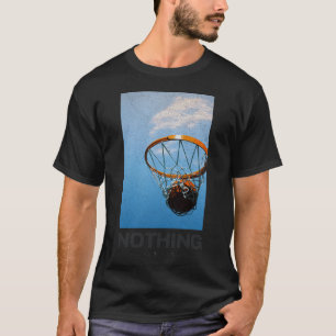 Camiseta Nada além de Net Basbol Minimista no Céu Hoop