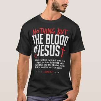 Camiseta Nada Além Do Sangue De Jesus Engraçado Cristão