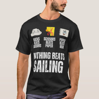 Camiseta Nada Basta Navegar Em Papel Rock Tesoura Engraçado