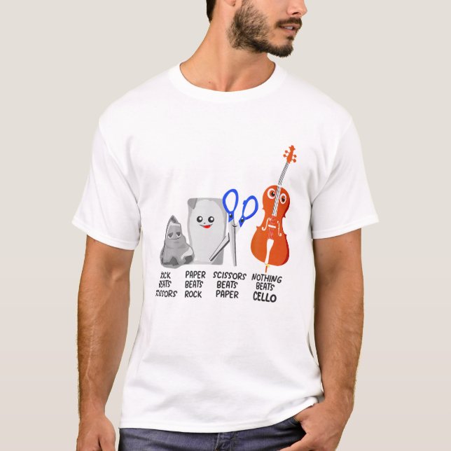 Camiseta Nada Bate Cello Cellist Marching Banda Músico (Frente)