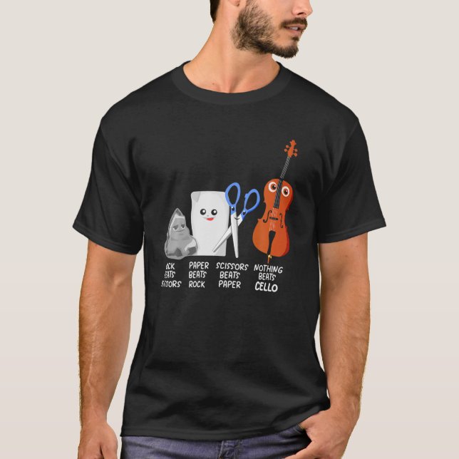 Camiseta Nada Bate Cello Cita Engraçado Cellist Gift Kids (Frente)