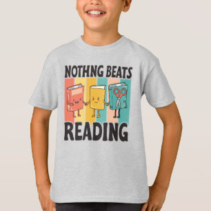 Camiseta Nada bate na leitura   Engraçado Livro
