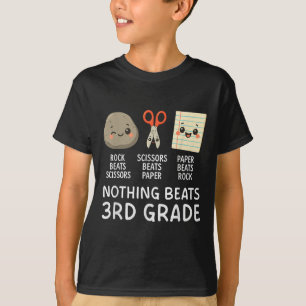 Camiseta Nada Bate No 3º Ano Para Crianças Meninas De Volta