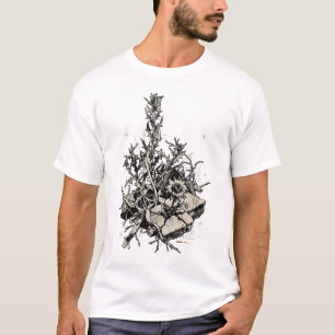 Camiseta Nada Cresce Aqui Gráfico de Paisagem Industrial
