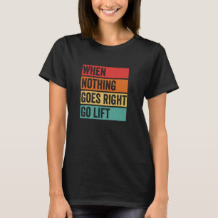 Camiseta Nada Dá Certo - Slogan de Musculação, Gráfico de M