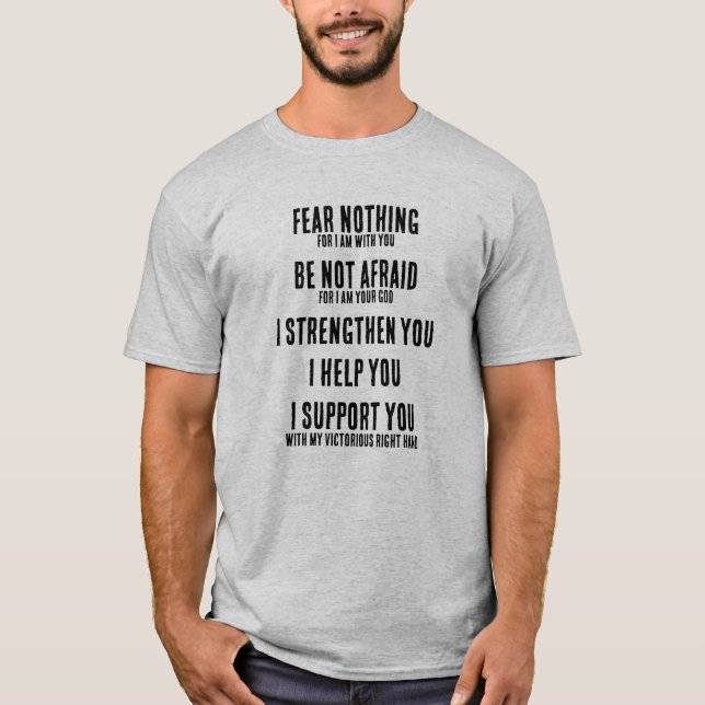 Camiseta Nada De Medo Isaías 41:10 (Frente)