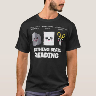 Camiseta Nada Derrota o Prazer de Ler Pedra, Papel e Tesour