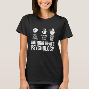 Camiseta Nada Derrota Psicologia Pedra Papel Tesoura Engraç