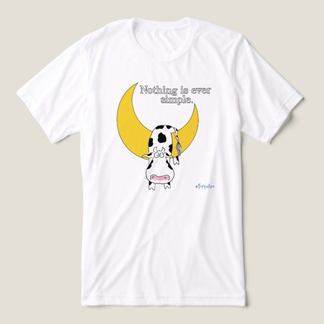 Camiseta NADA É SIMPLES POR Sandra Boynton (Design frontal)