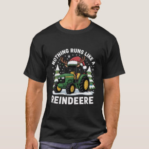 Camiseta Nada funciona como um trator de Natal de Rena