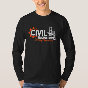 Camiseta Nada Impossível Engenheiro de Pontes Engenheiro C