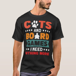 Camiseta nada mais de felinos jogos de conselho jogos conse