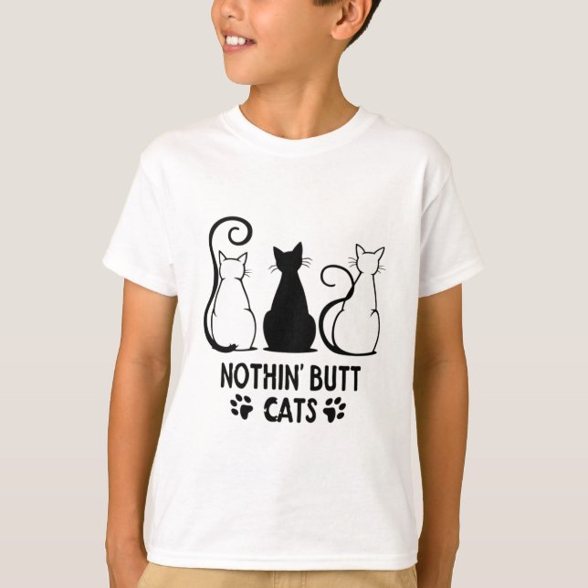 Camiseta Nada, mas gatos (Frente)
