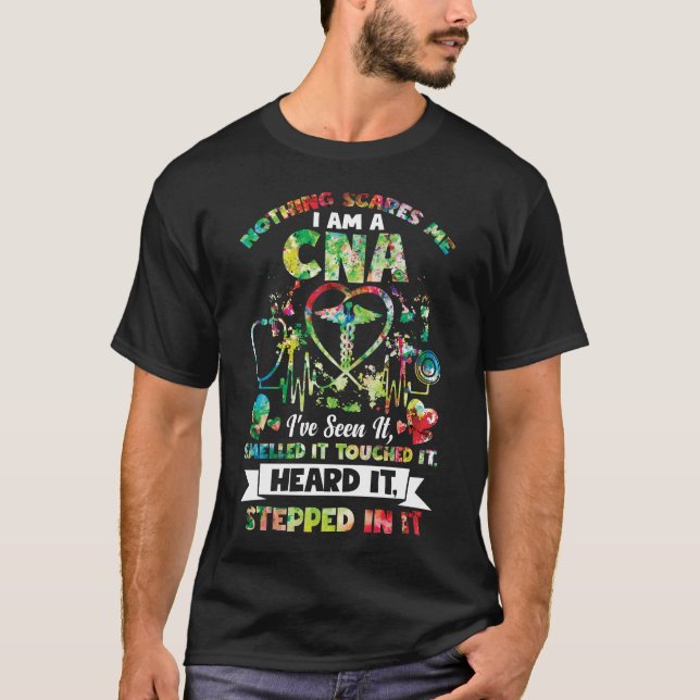 Camiseta Nada me assusta a CNA que vi cheirando (Frente)