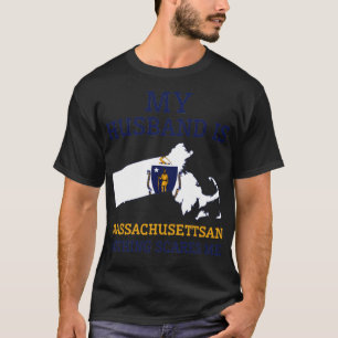 Camiseta Nada Me Assusta, Massachusetts, Marido Massachu