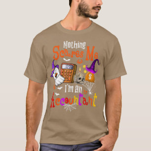 Camiseta Nada me assusta, sou um Contabilista Halloween Boo