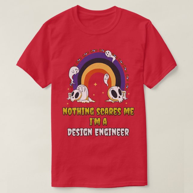 Camiseta Nada me assusta, sou um Engenheiro Design (Frente do Design)