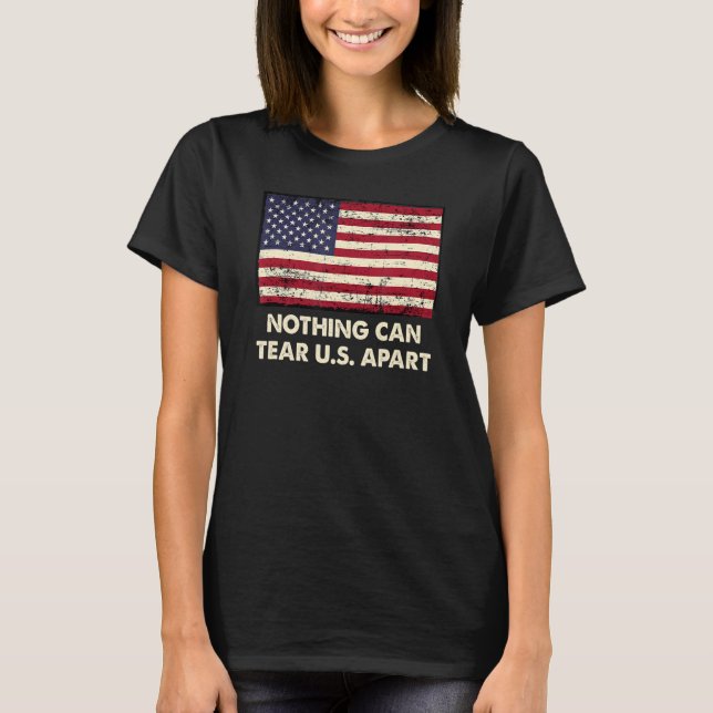 Camiseta Nada nos pode separar da independência 4 de julho (Frente)