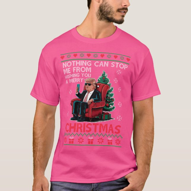 Camiseta Nada Pode Me Interromper Engraçado Xmas (Frente)