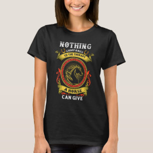 Camiseta Nada Se Compara À Terapêutica Que Um Cavalo Pode D