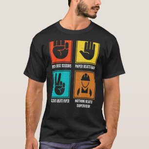 Camiseta Nada supera o administrador do Supervisor Diretor 