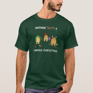 Camiseta Nada termina um Natal de Norfolk
