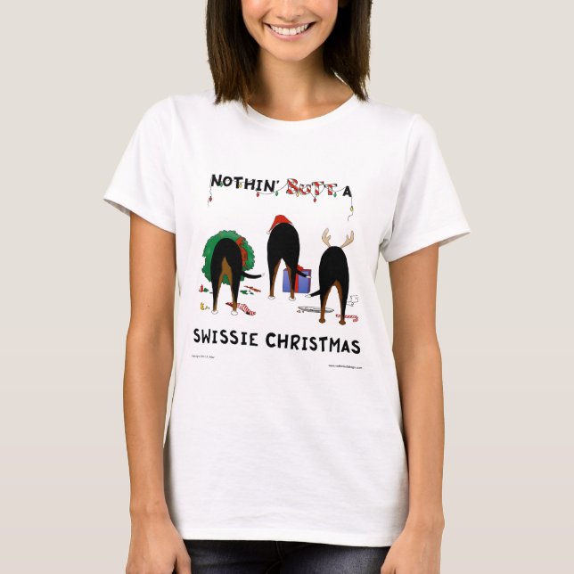 Camiseta Nada termina um Natal de Swissie (Frente)