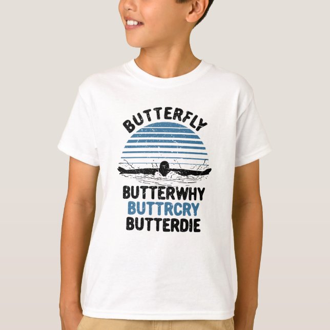 Camiseta Nadação - Butterfly ButterWhy Natação Gift (Frente)